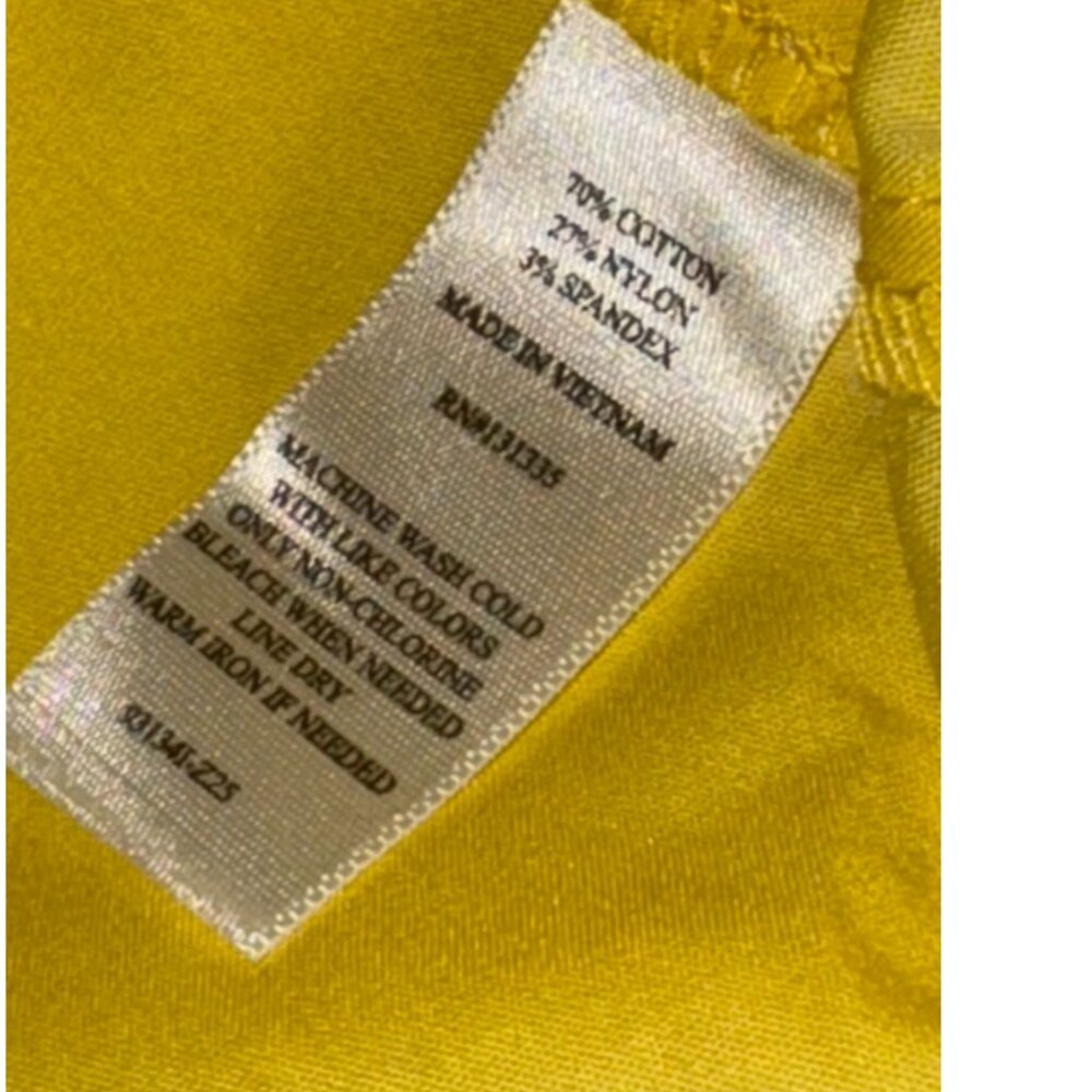 Socialite Yellow Off-Shoulder Ruffle Sleeve mini dress Womens Size S - Picture 2 of 10